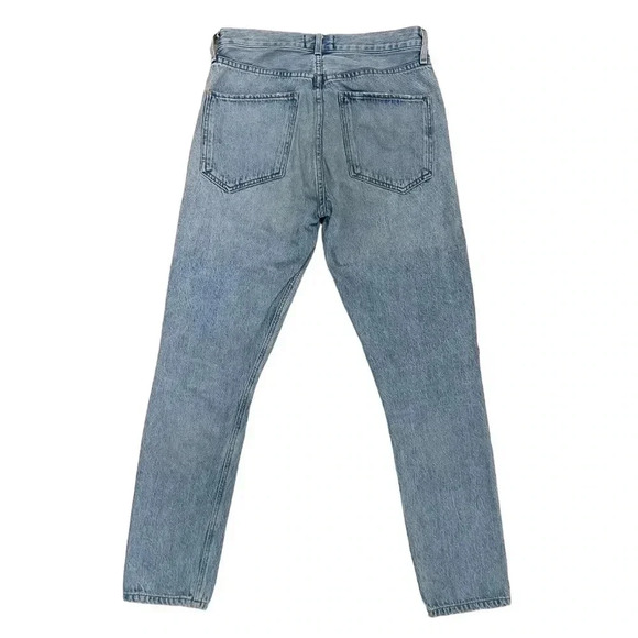 AGOLDE Jamie High Rise Distressed Jeans Shakedown Wash Denim Button Fly Size 26 - Picture 5 of 11